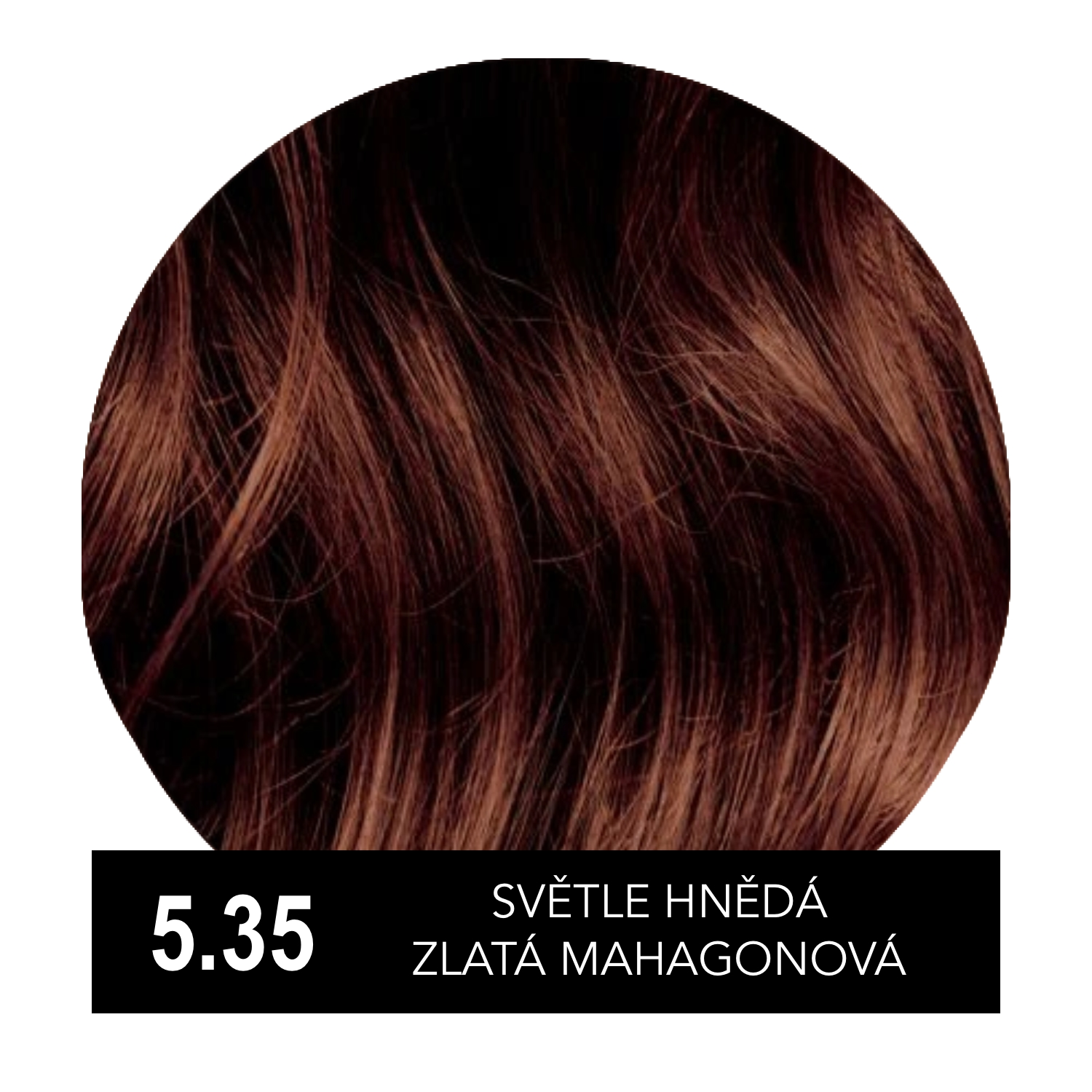 Hely Color permanentní barva na vlasy - světle hnědá zlatá mahagonová (5.35/5GM) 60 ml