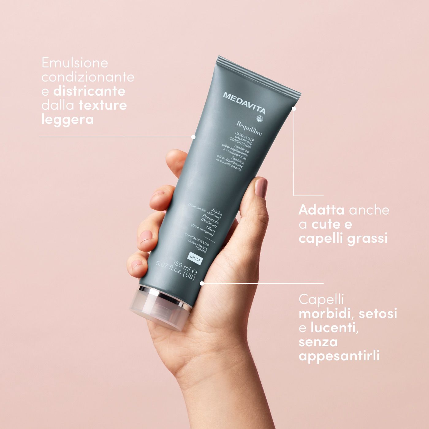 Medavita Requilibre kondicionér na mastné vlasy 500 ml