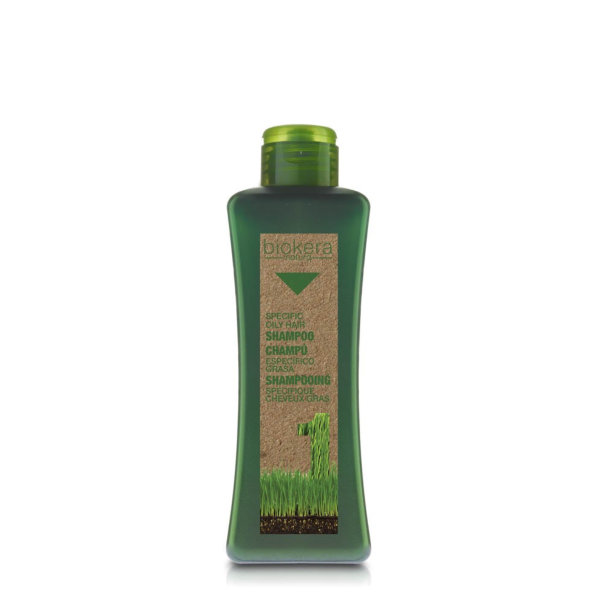 Salerm Biokera šampón proti mastným vlasům 300 ml