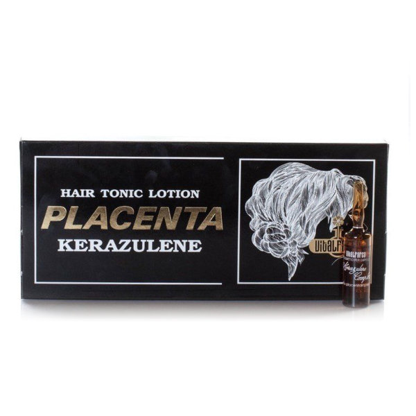 Vitalfarco Placenta Kerazulene placentové ampule proti padání vlasů 12 x 10 ml