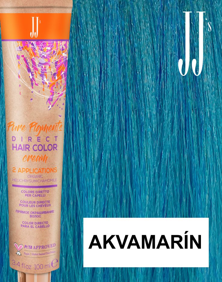 JJ's Direct Blue Marine barva na vlasy akvamarínová 100 ml