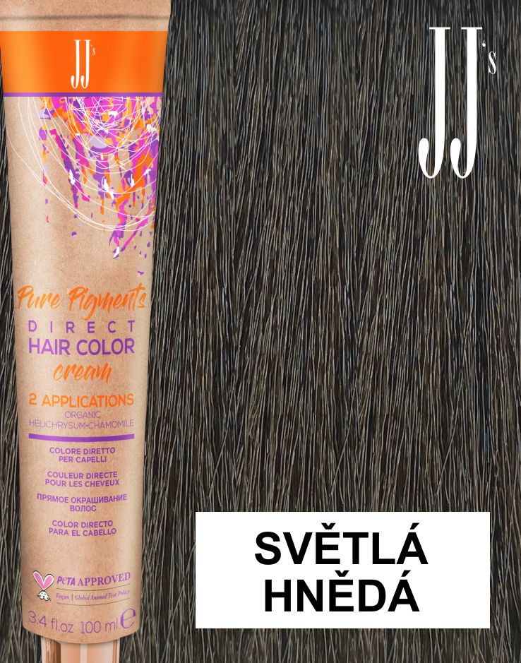 JJ's Direct Light Brown barva na vlasy světlá hnědá 100 ml