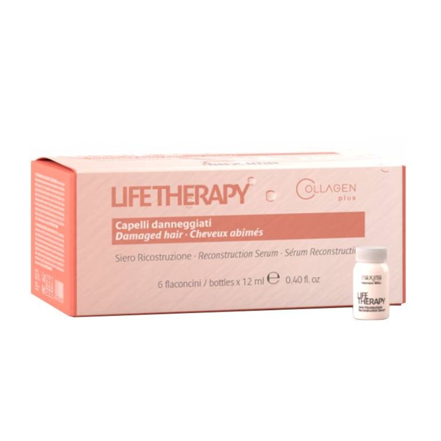 Vitalfarco Maxima Life Therapy sérum pro poškozené vlasy 6 x 12 ml