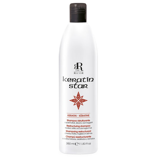 RR Keratin Star šampón pro poškozené vlasy 350 ml