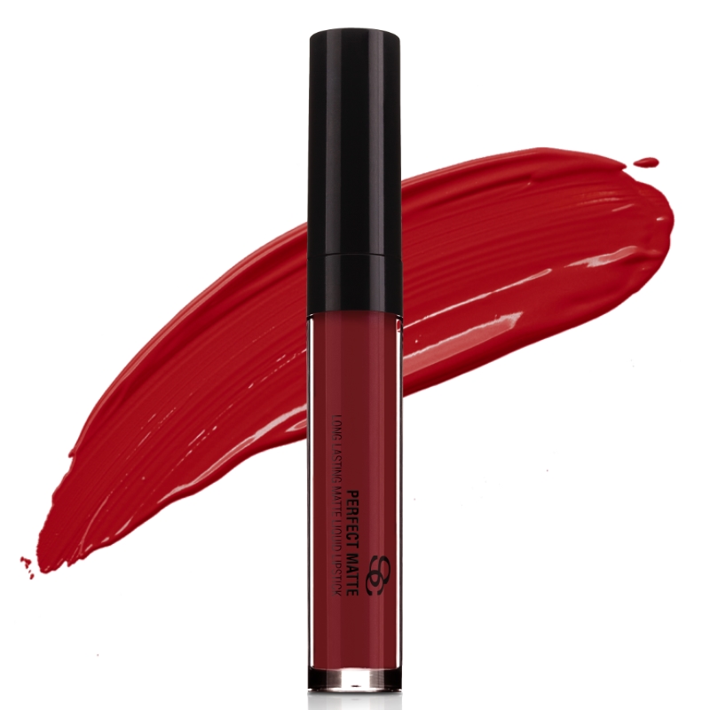 Salerm Beauty Line Perfect Matte matná tekutá rtěnka PM06 Flame Red 9 ml