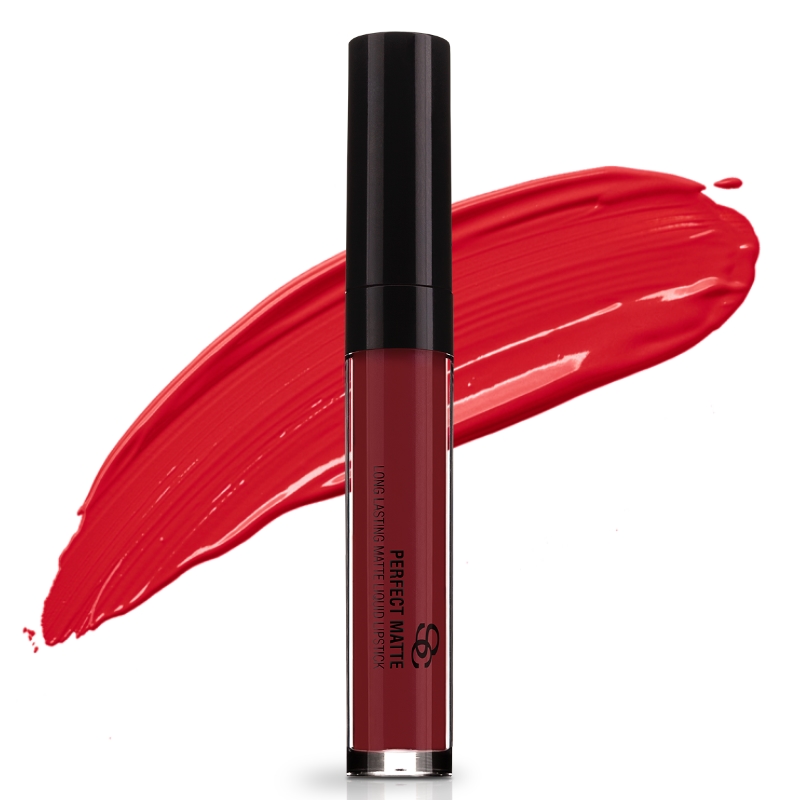 Salerm Beauty Line Perfect Matte matná tekutá rtěnka PM07 Cherry Wine 9 ml