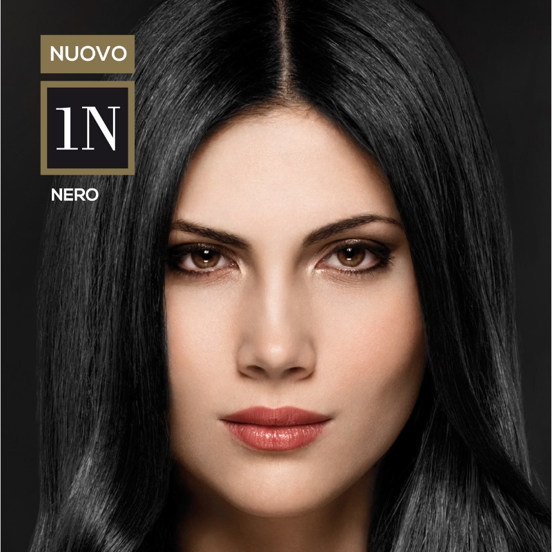 Lialysse barva na vlasy s keratinem a arganovým olejem 1N černá