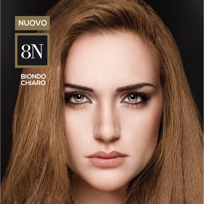 Lialysse barva na vlasy s keratinem a arganovým olejem 8N světlá blond