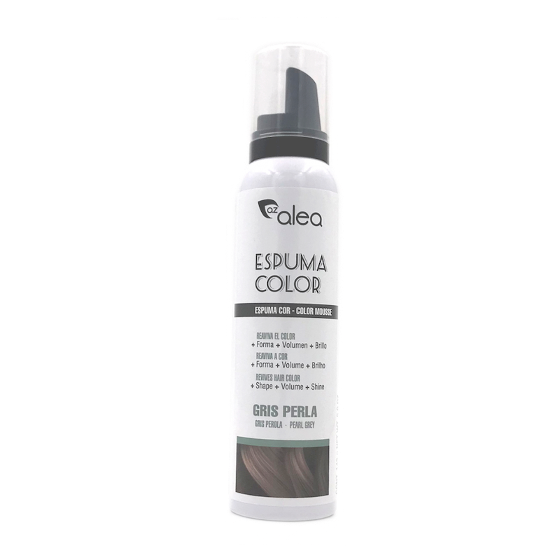 Alea Espuma Color barevná tužící pěna na vlasy ŠEDÁ PERLA 150 ml
