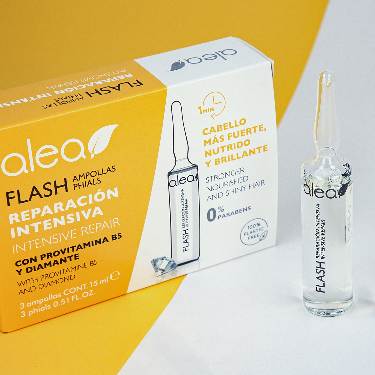 Alea Flash ampule pro okamžitou obnovu vlasů 3 x 15 ml