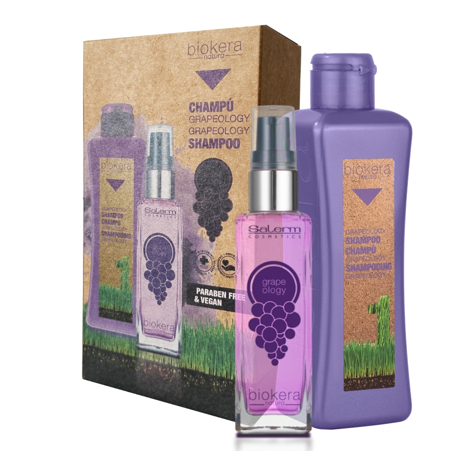 Salerm Biokera Grapeology kosmetická sada pro detox vlasů