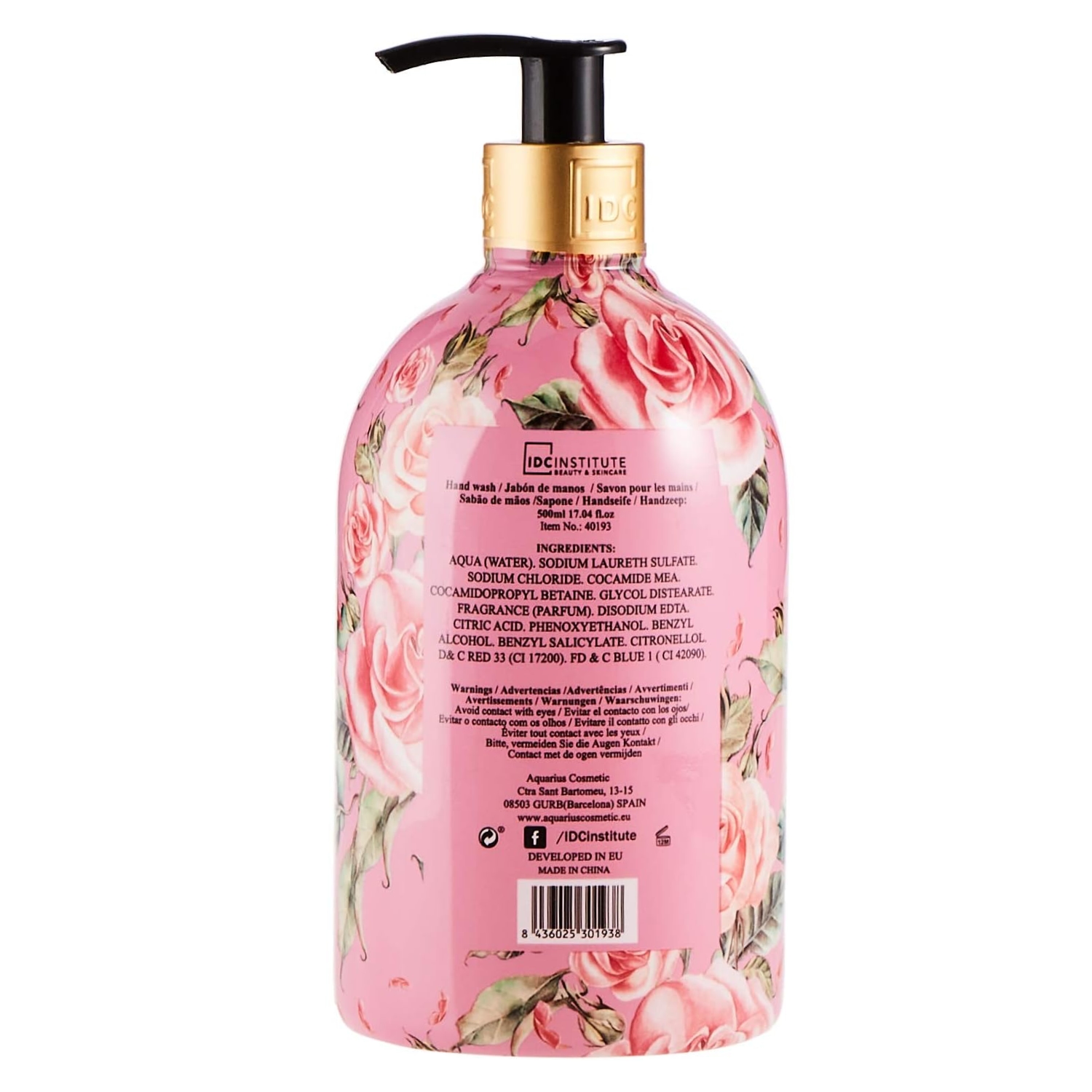 IDC Scented Garden tekuté mýdlo divoká růže 500 ml