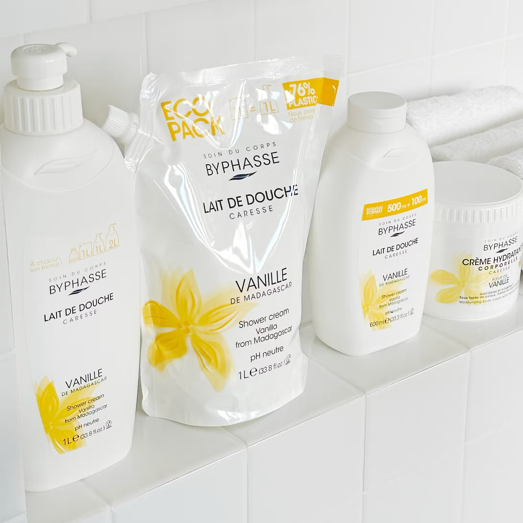 Byphasse sprchový krém madagaskarská vanilka 2000 ml