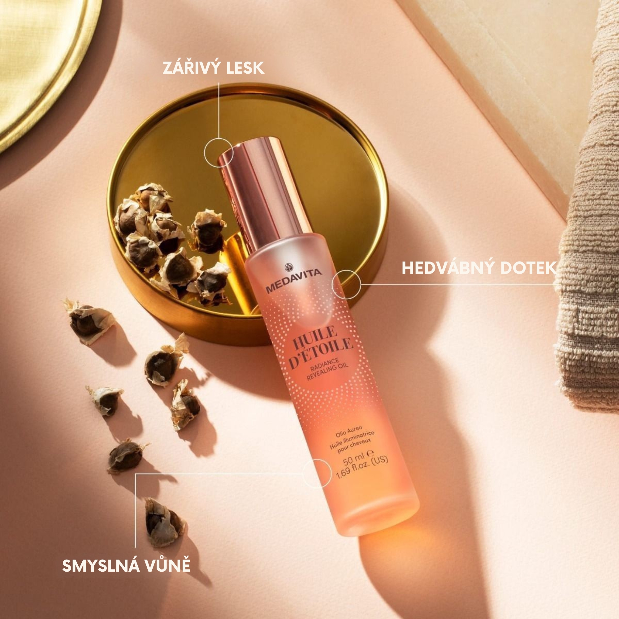 MedaVita Huile d'Étoile Radiance olej na vlasy 50 ml