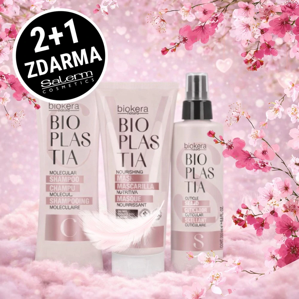 2+1 Zdarma! Salerm Bioplastia kosmetická sada pro krepaté vlasy
