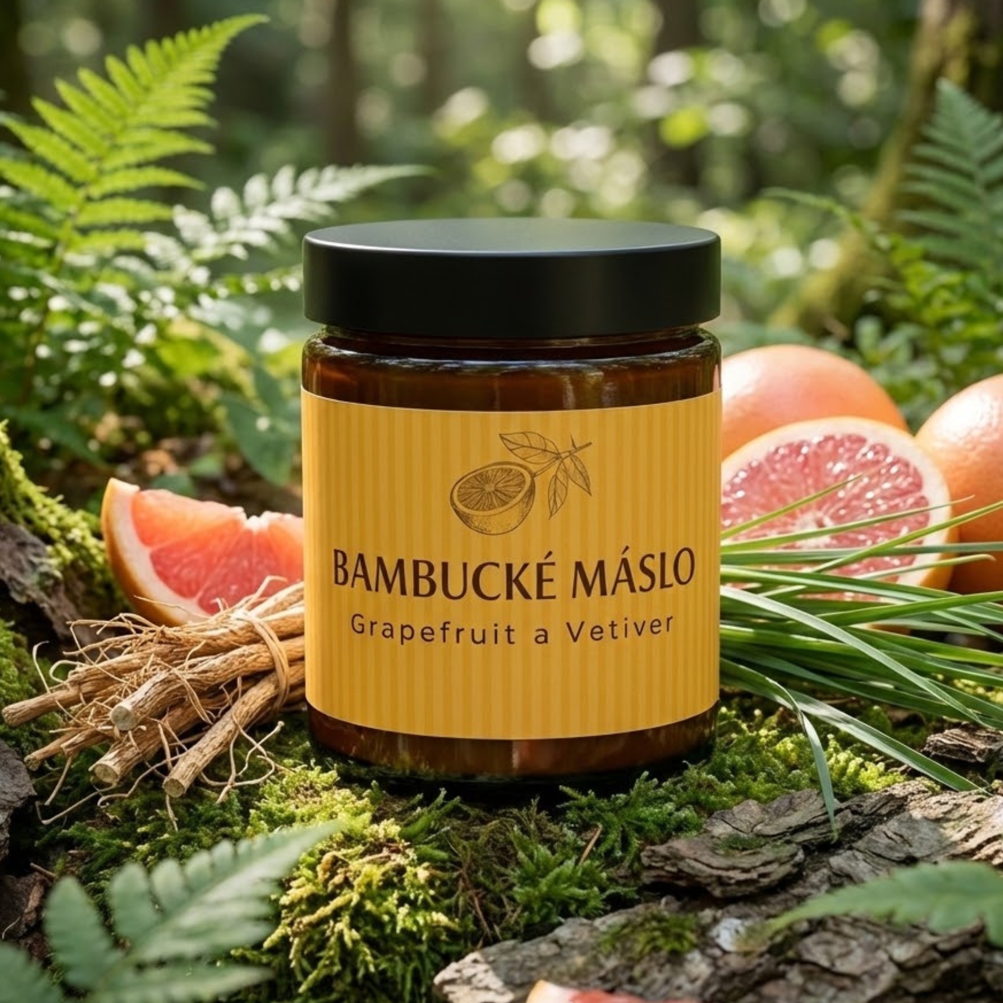 Farm.inc Šlehané bambucké máslo Grapefruit a vetiver 180 ml