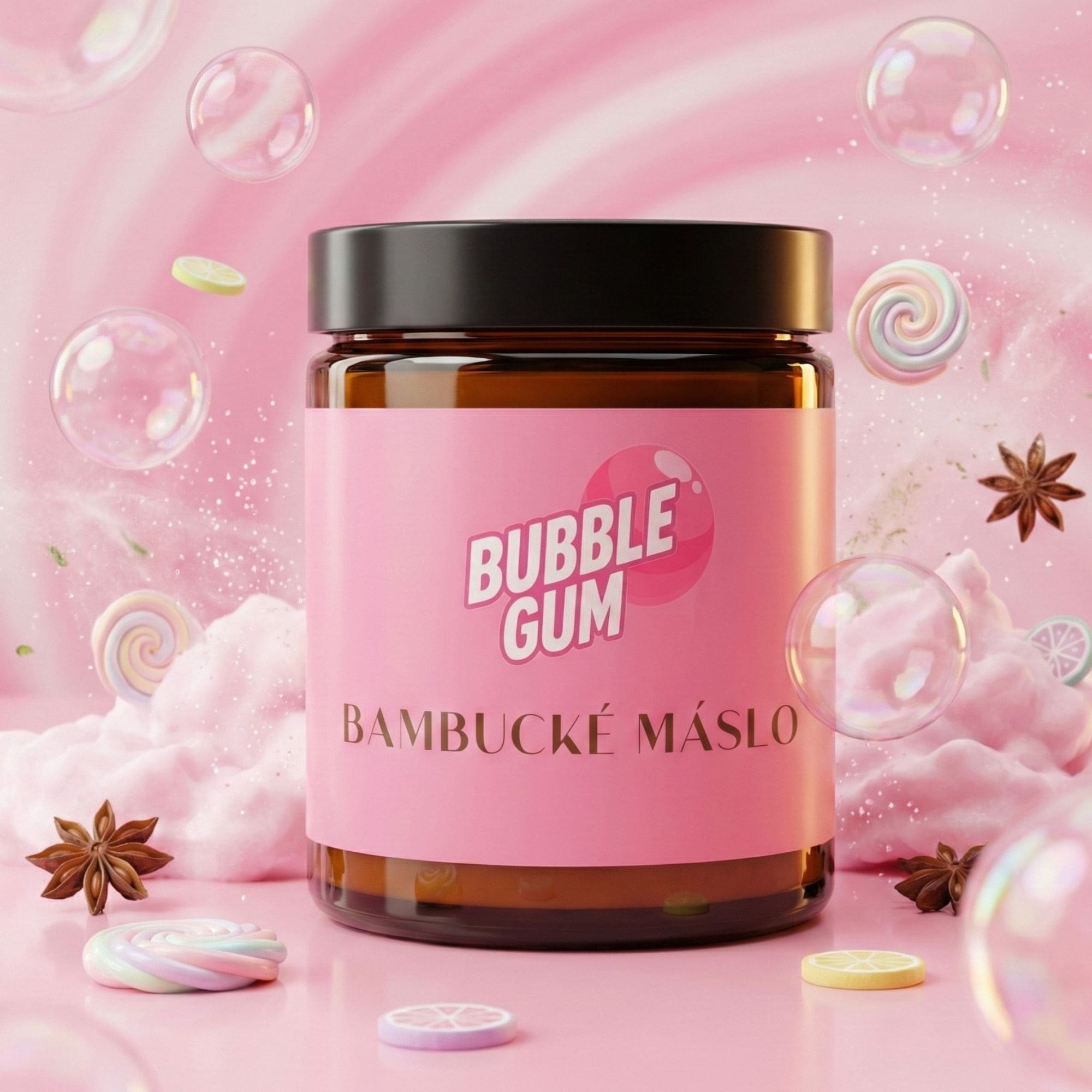Farm.inc Šlehané bambucké máslo Bubble Gum 180 ml