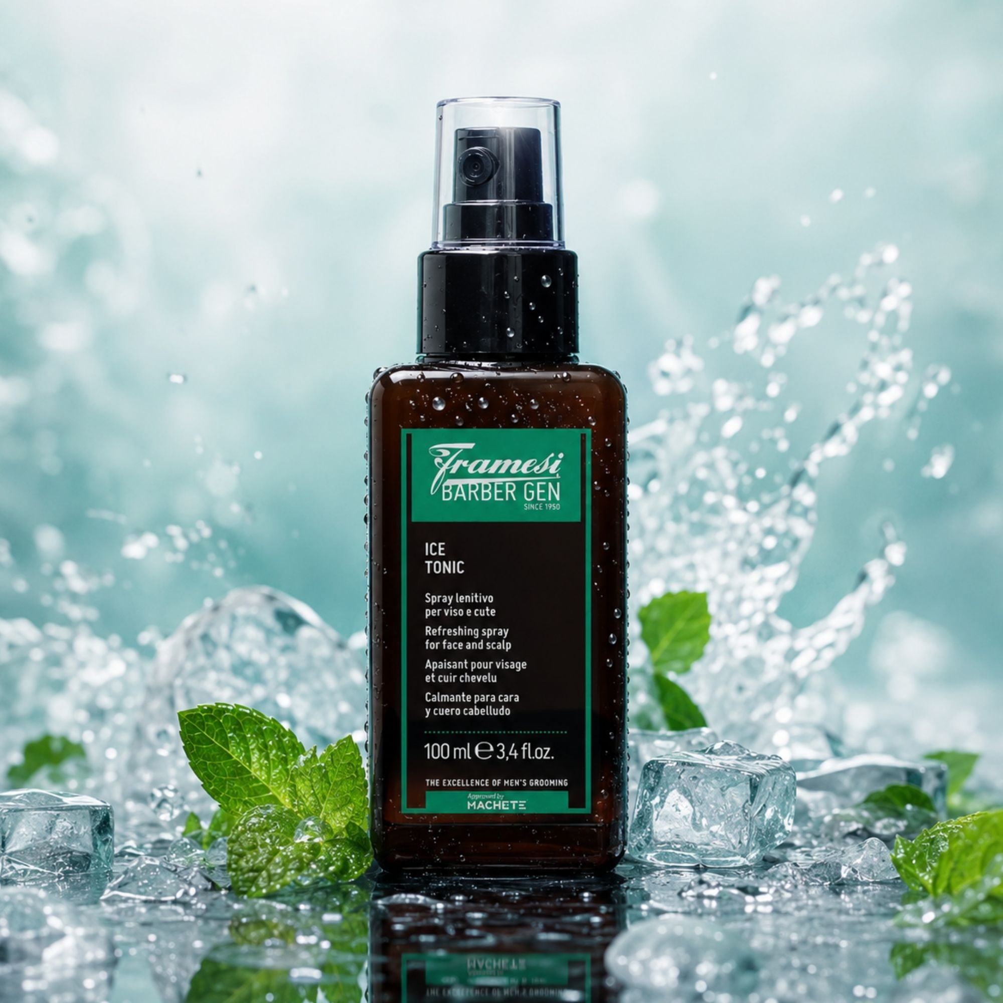 Framesi Barber GEN Ice Tonic osvěžující sprej pro obličej a vlasy 100 ml