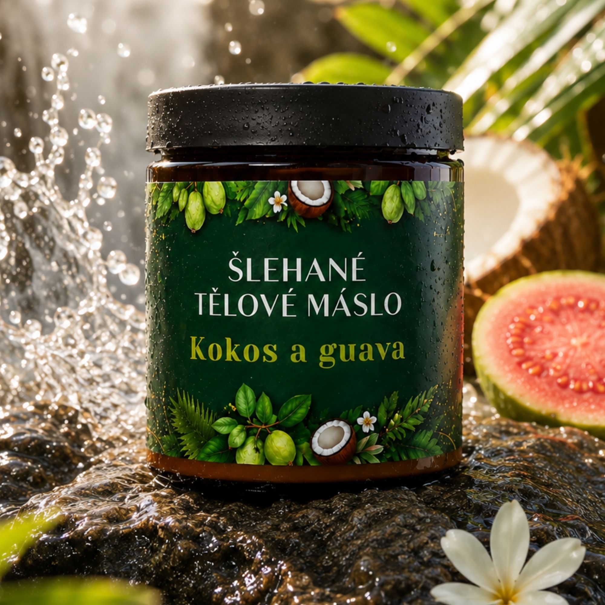 Farm.inc Šlehané tělové bambucké máslo Coconut & Guava 180 ml