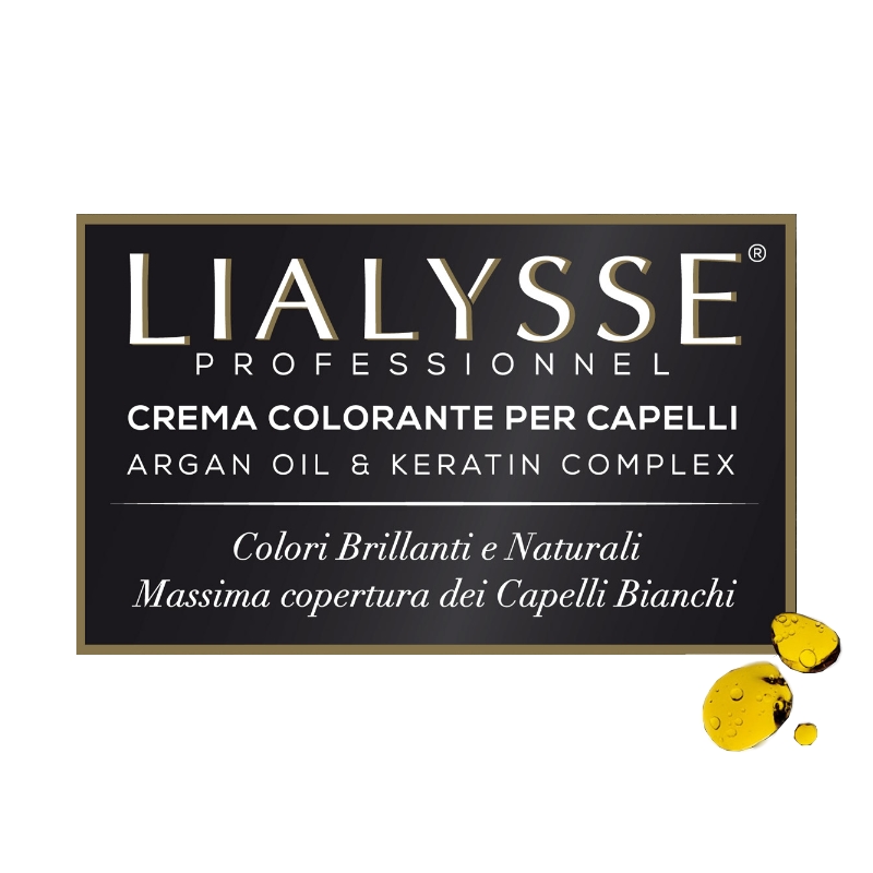Lialysse barva na vlasy s keratinem a arganovým olejem 5D zlatá světle hnědá
