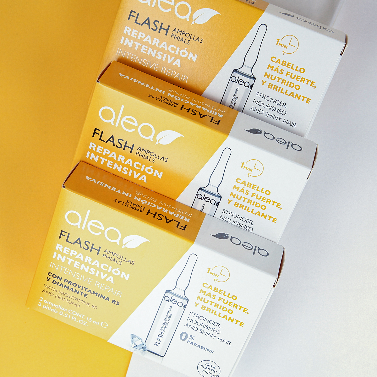 Alea Flash ampule pro okamžitou obnovu vlasů 3 x 15 ml