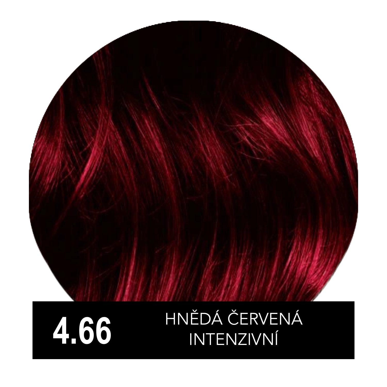 Hely Color permanentní barva na vlasy - hnědá červená intenzivní (4.66/4RR) 60 ml