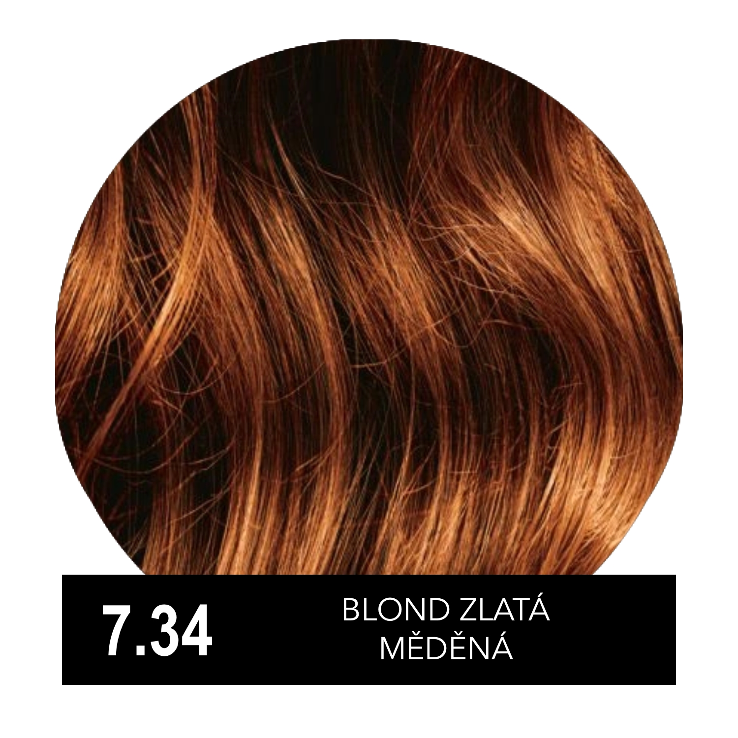 Hely Color permanentní barva na vlasy - blond zlatá měděná (7.34/7GC) 60 ml