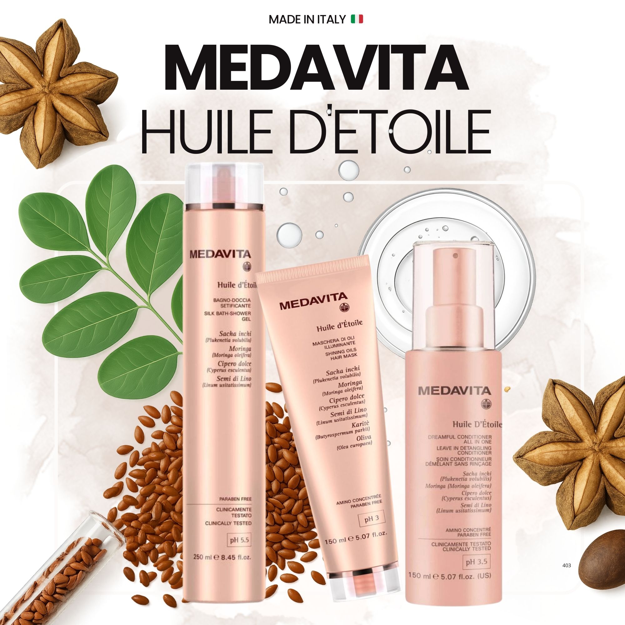 Medavita Huile kosmetická sada pro krásné vlasy