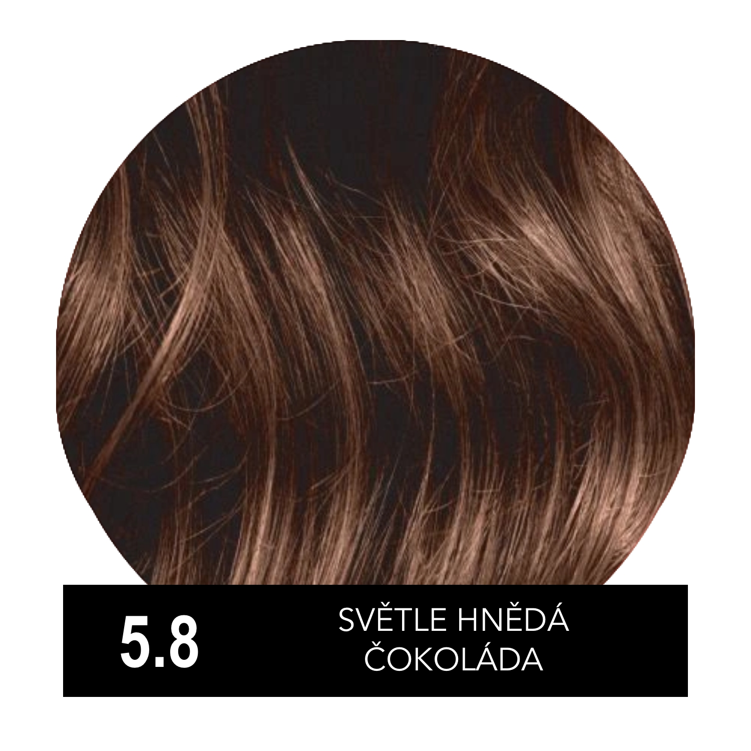 Hely Color permanentní barva na vlasy - světle hnědá čokoláda (5.8/5CH) 60 ml