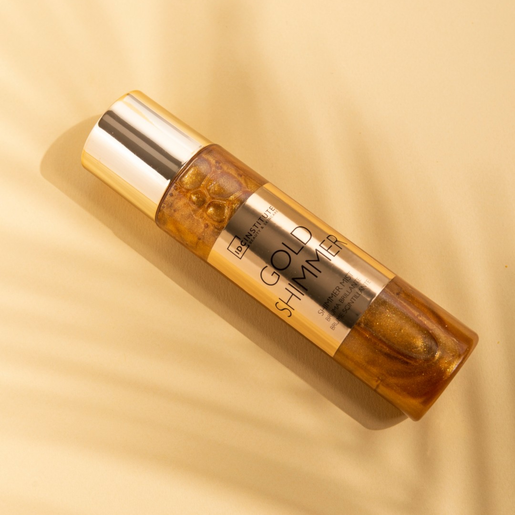 IDC Gold Shimmer rozjasňující tělová mlha se zlatým třpytem 150 ml