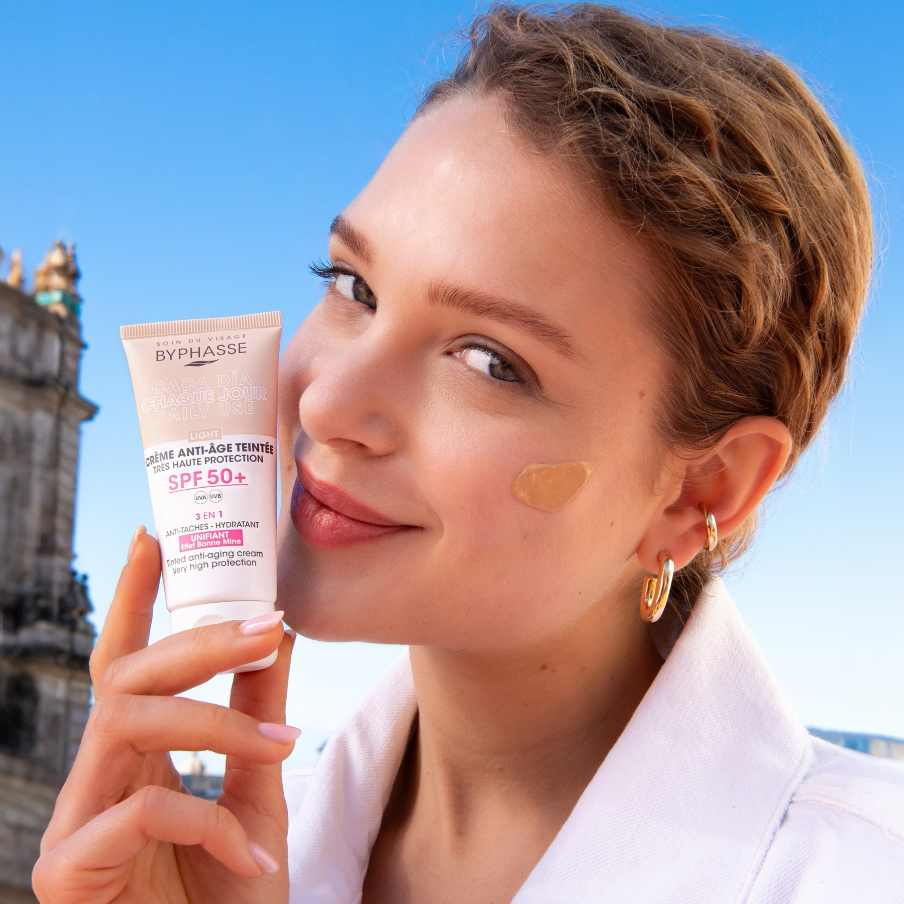 Byphasse anti-aging tónující (light) pleťový krém (SPF 50) 50 ml