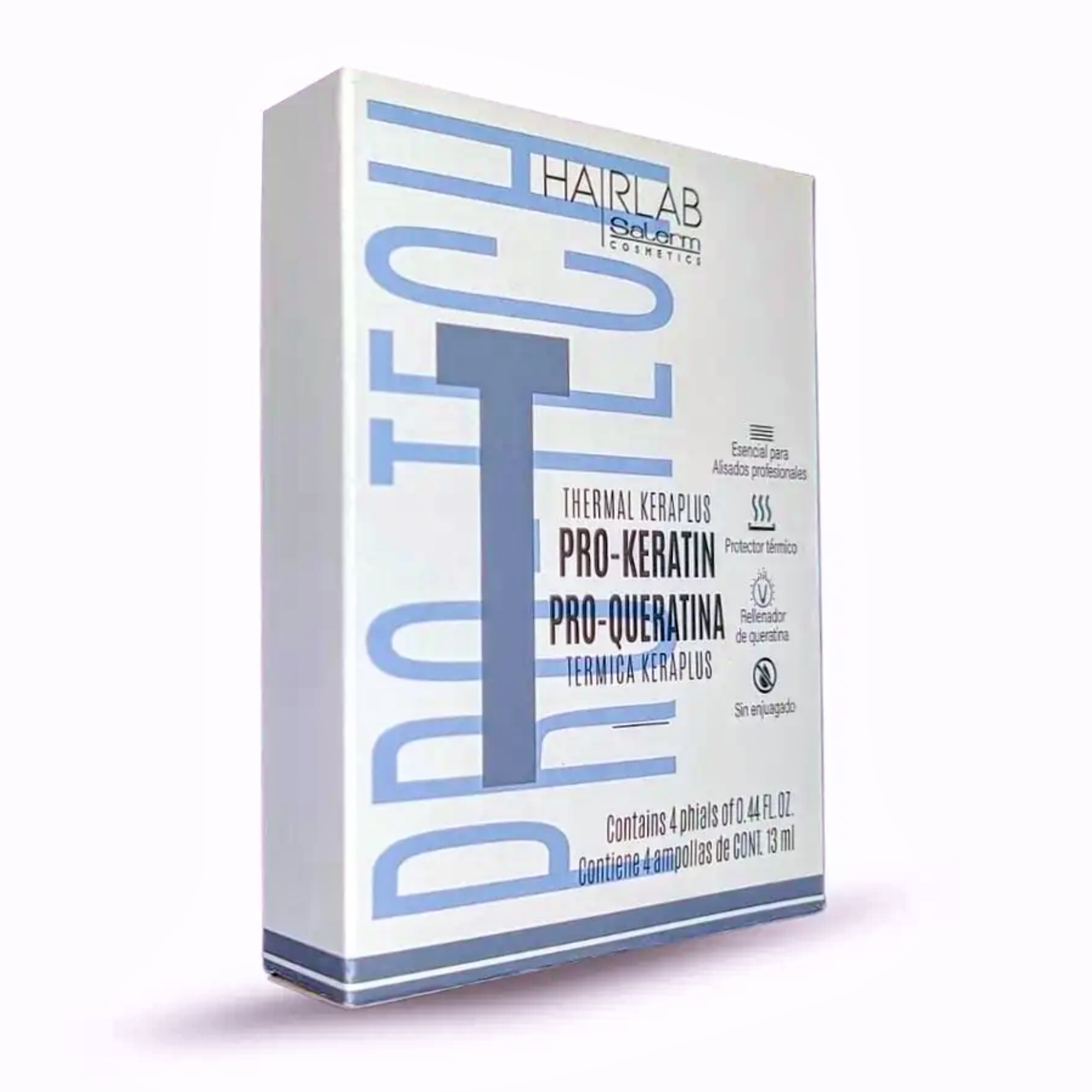 Salerm PRO-TECH Thermal Keraplus keratinové ampule 4 x 13 ml