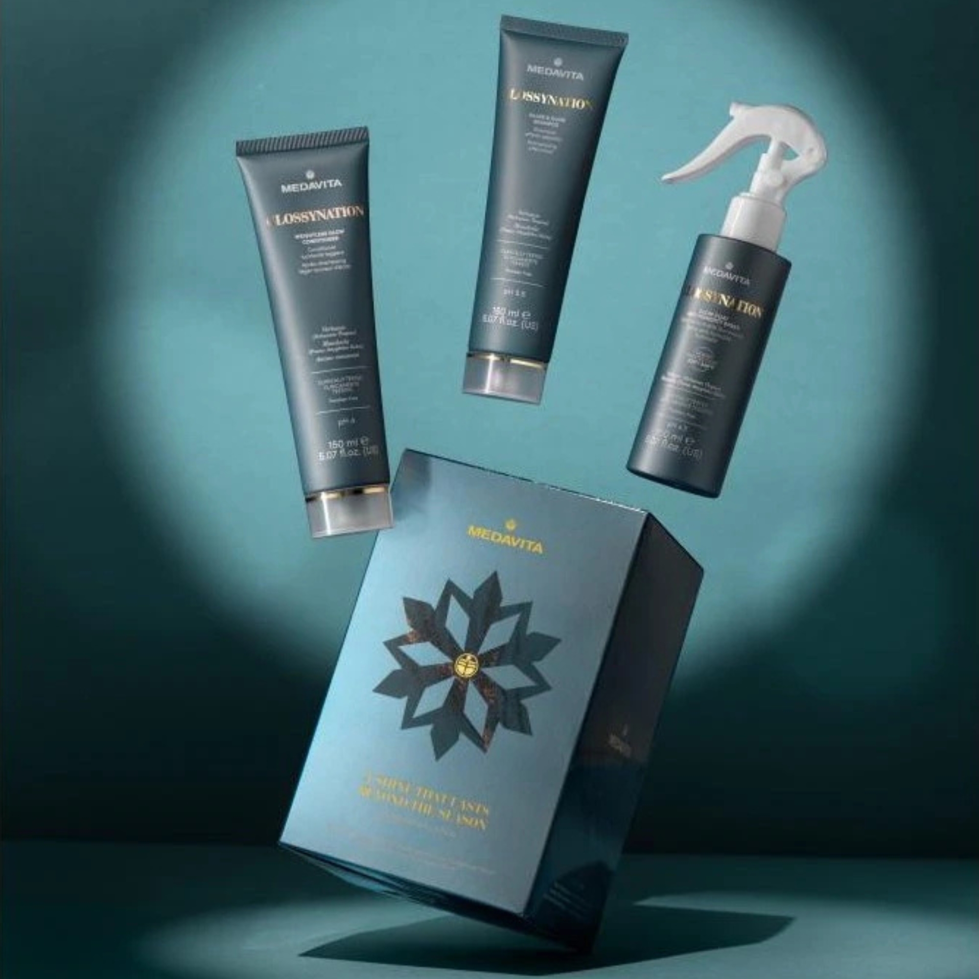 Medavita Glossynation dárková sada pro laminaci vlasů a zrcadlový lesk