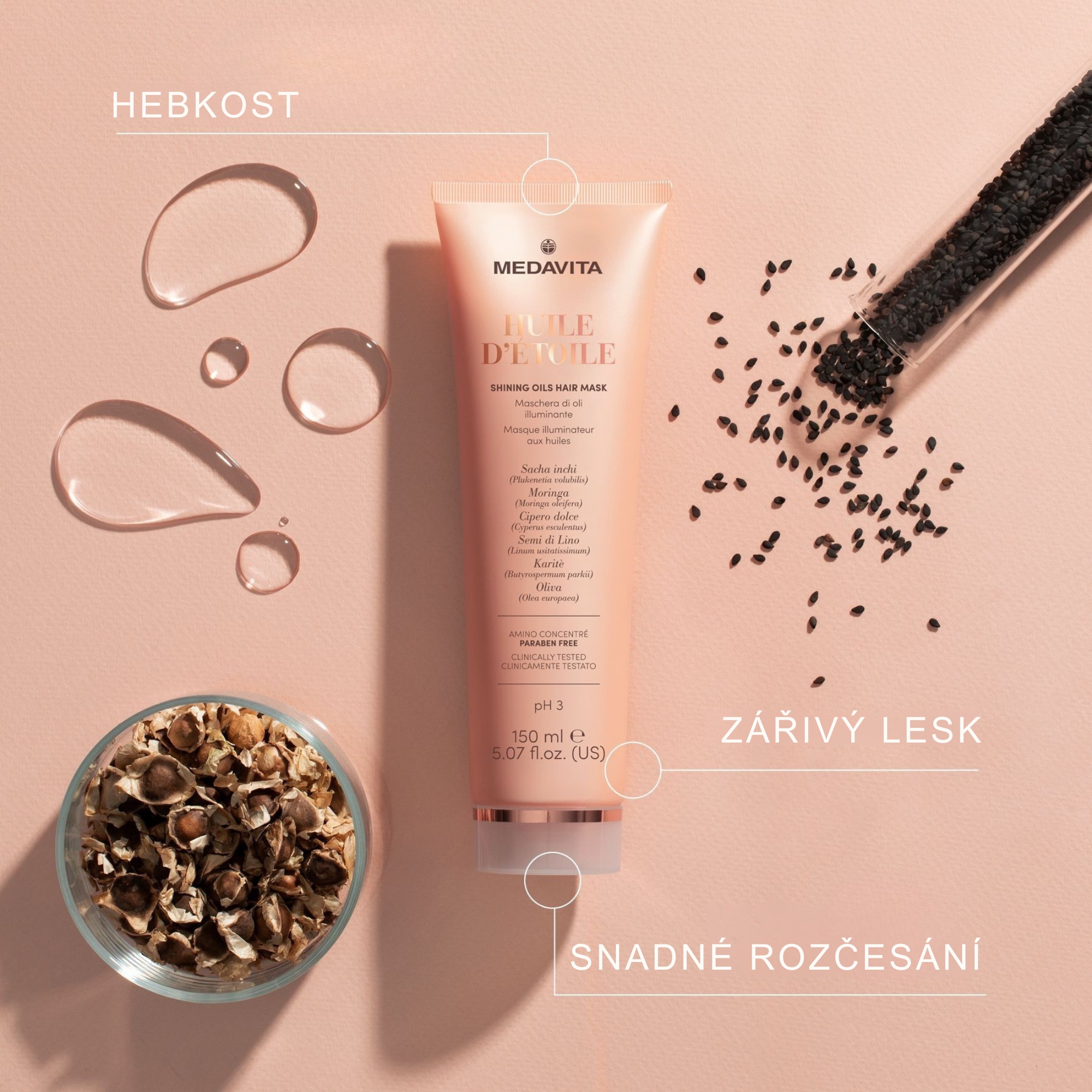 Medavita Huile d'Étoile olejová maska na vlasy 150 ml