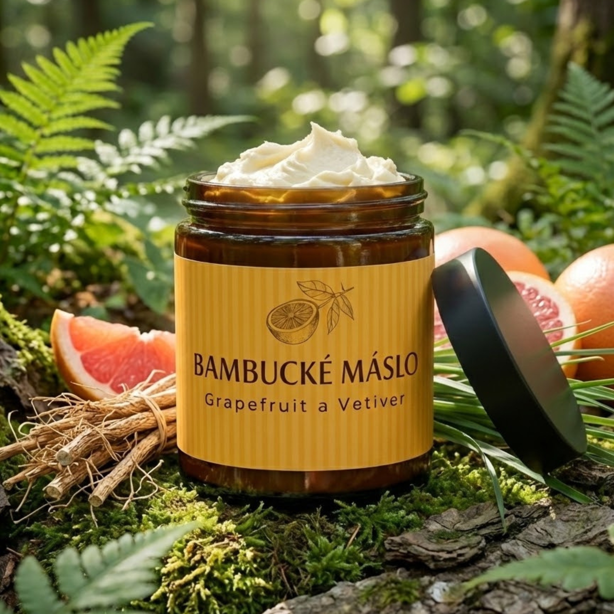 Farm.inc Šlehané bambucké máslo Grapefruit a vetiver 180 ml