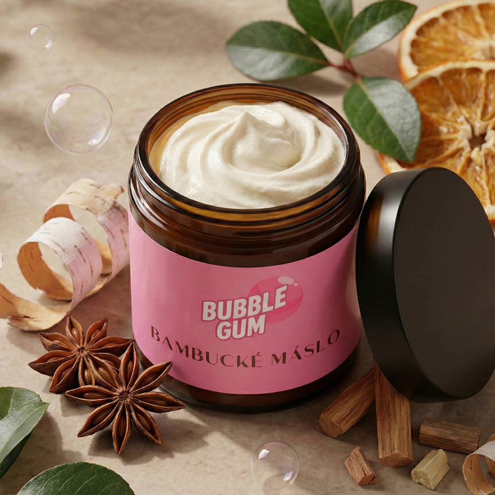 Farm.inc Šlehané bambucké máslo Bubble Gum 180 ml