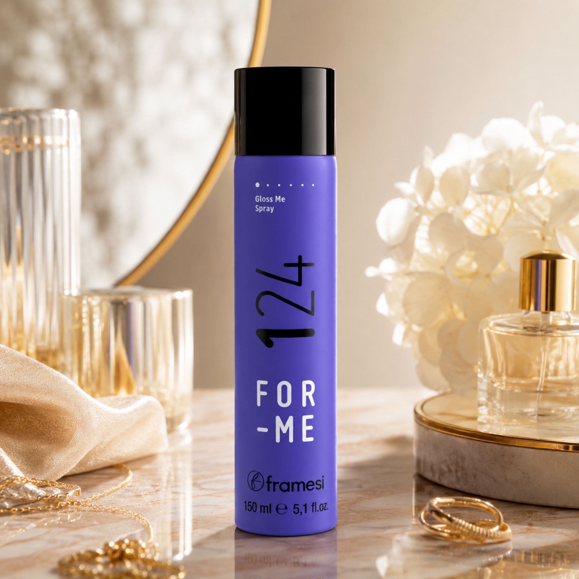 Framesi FOR-ME 124 Gloss Me Lesk na vlasy ve spreji 150 ml