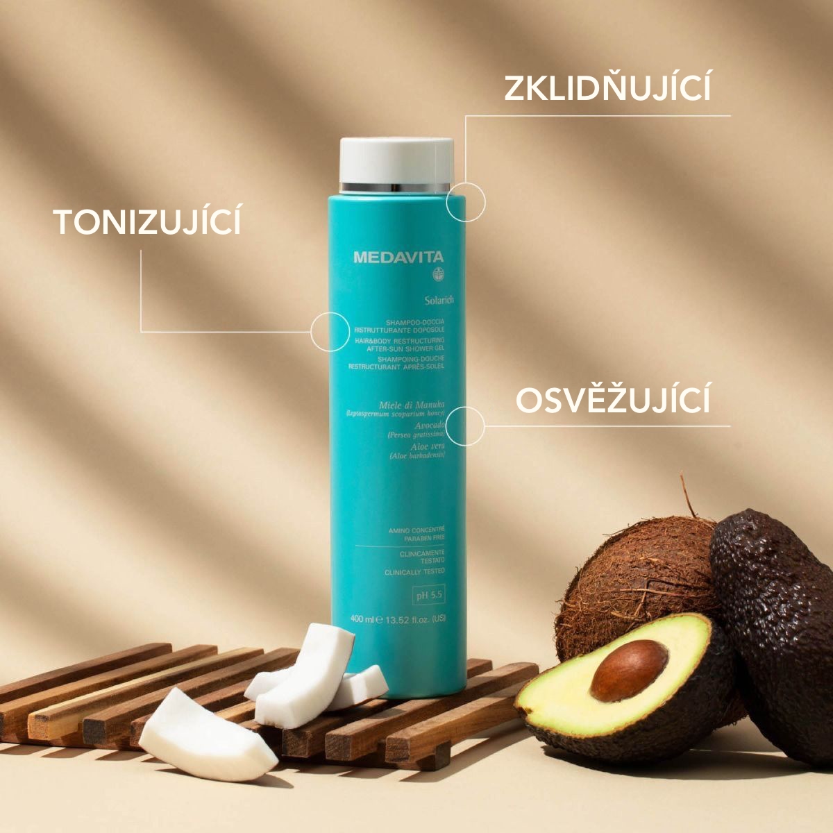 Medavita Solarich kosmetická sada pro letní péči (modrá)