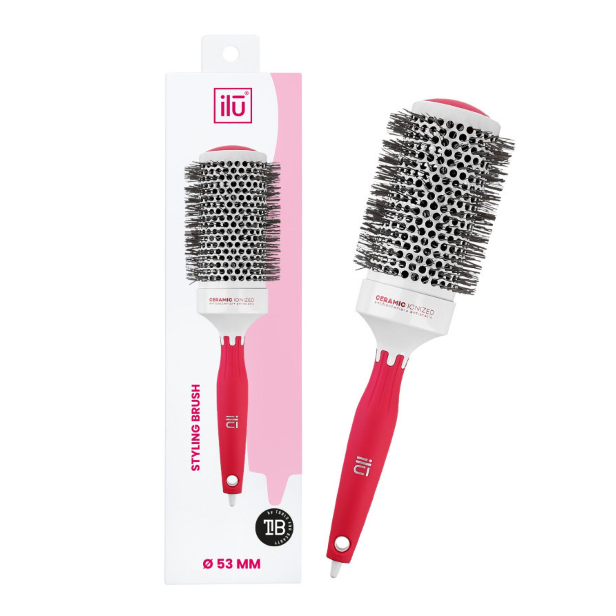 Ilū kulatý keramický kartáč na vlasy 53 mm