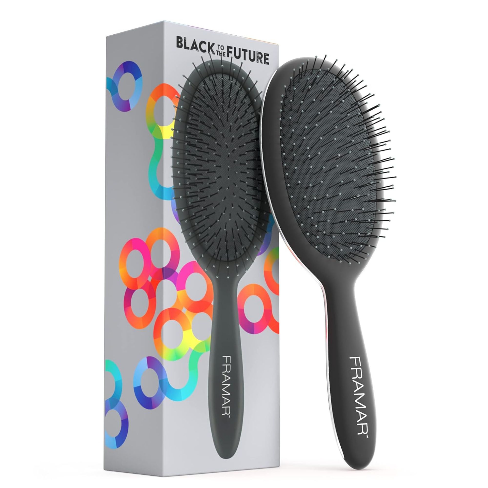 Framar Detangle Black To The Future kartáč na rozčesávání vlasů
