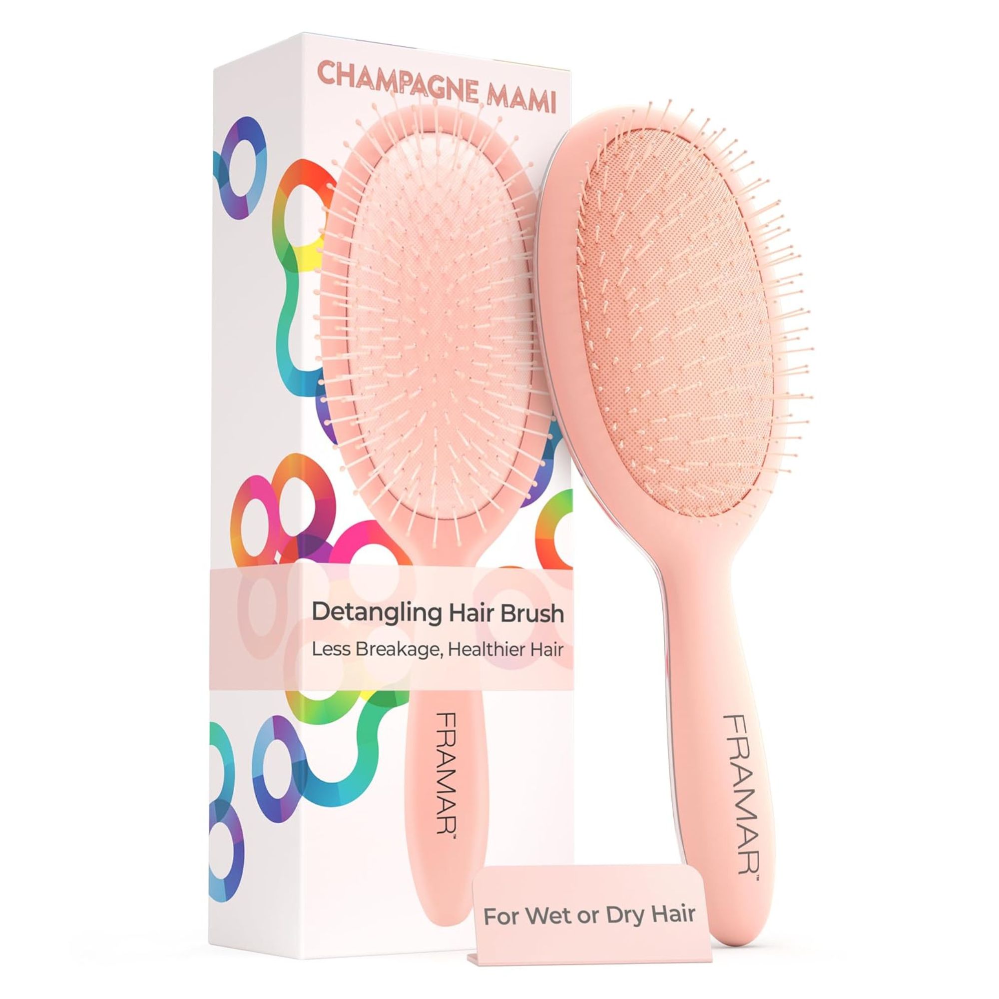 Framar Detangle Champagne Mami kartáč na rozčesávání vlasů