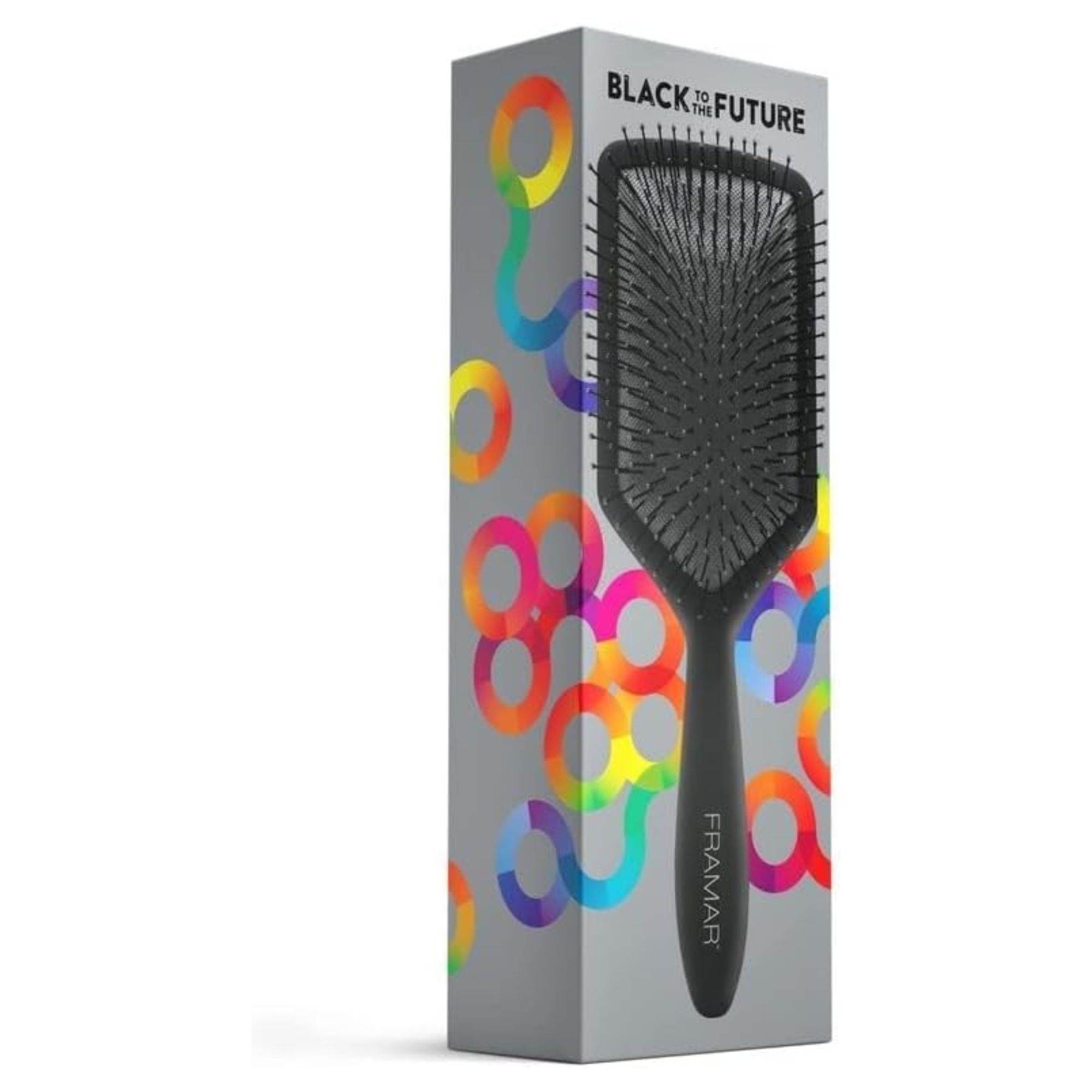 Framar Black To The Future plochý kartáč na vlasy