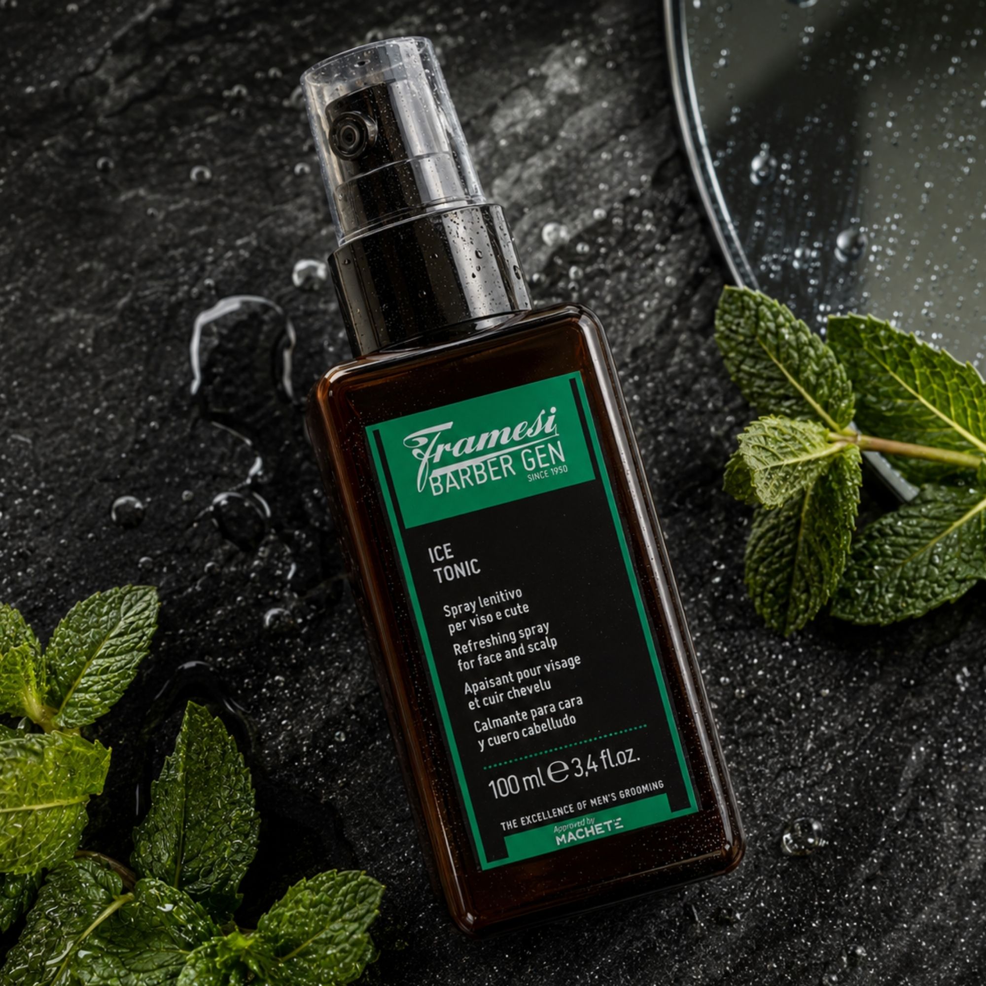 Framesi Barber GEN Ice Tonic osvěžující sprej pro obličej a vlasy 100 ml