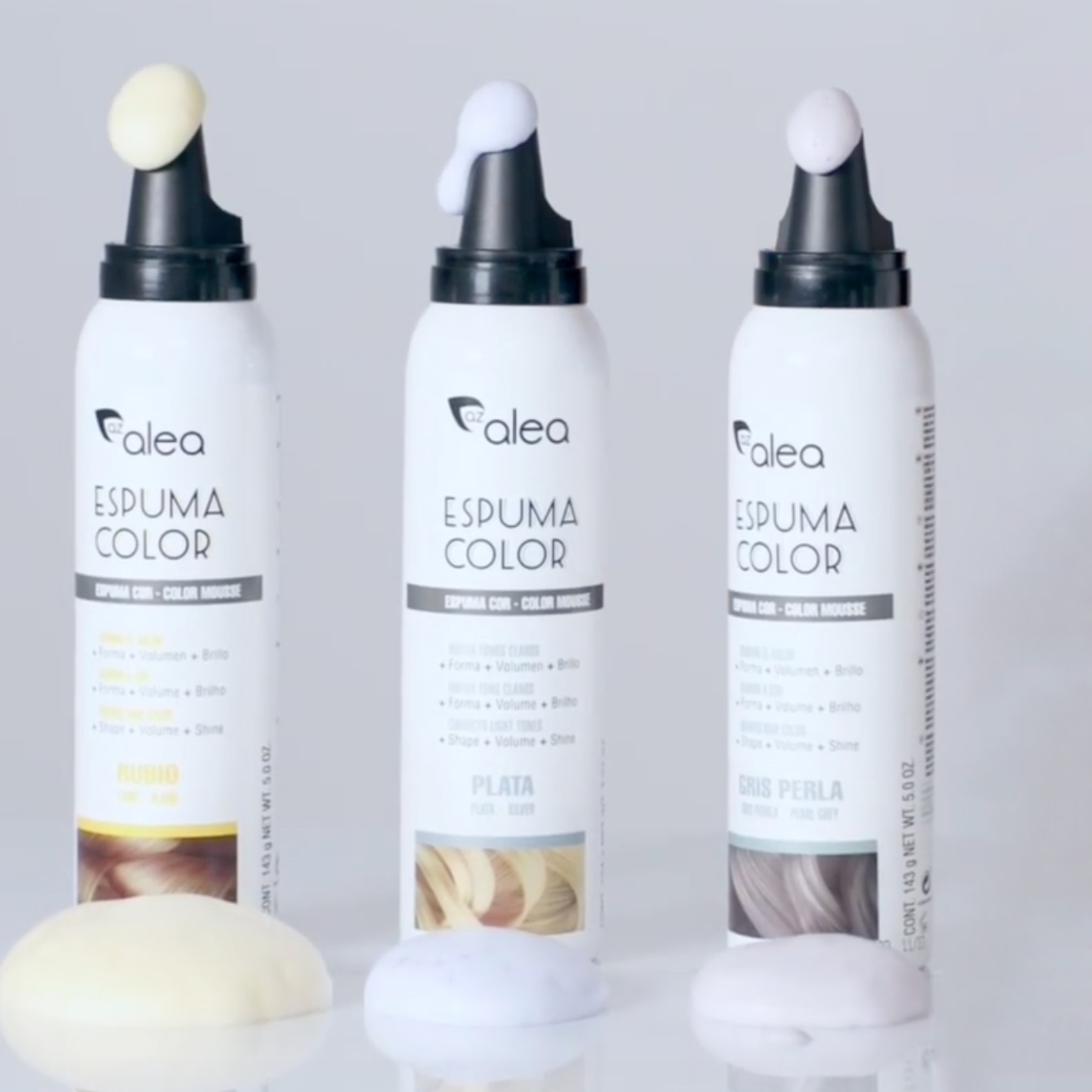 Alea Espuma Color barevná tužící pěna na vlasy BLOND 150 ml