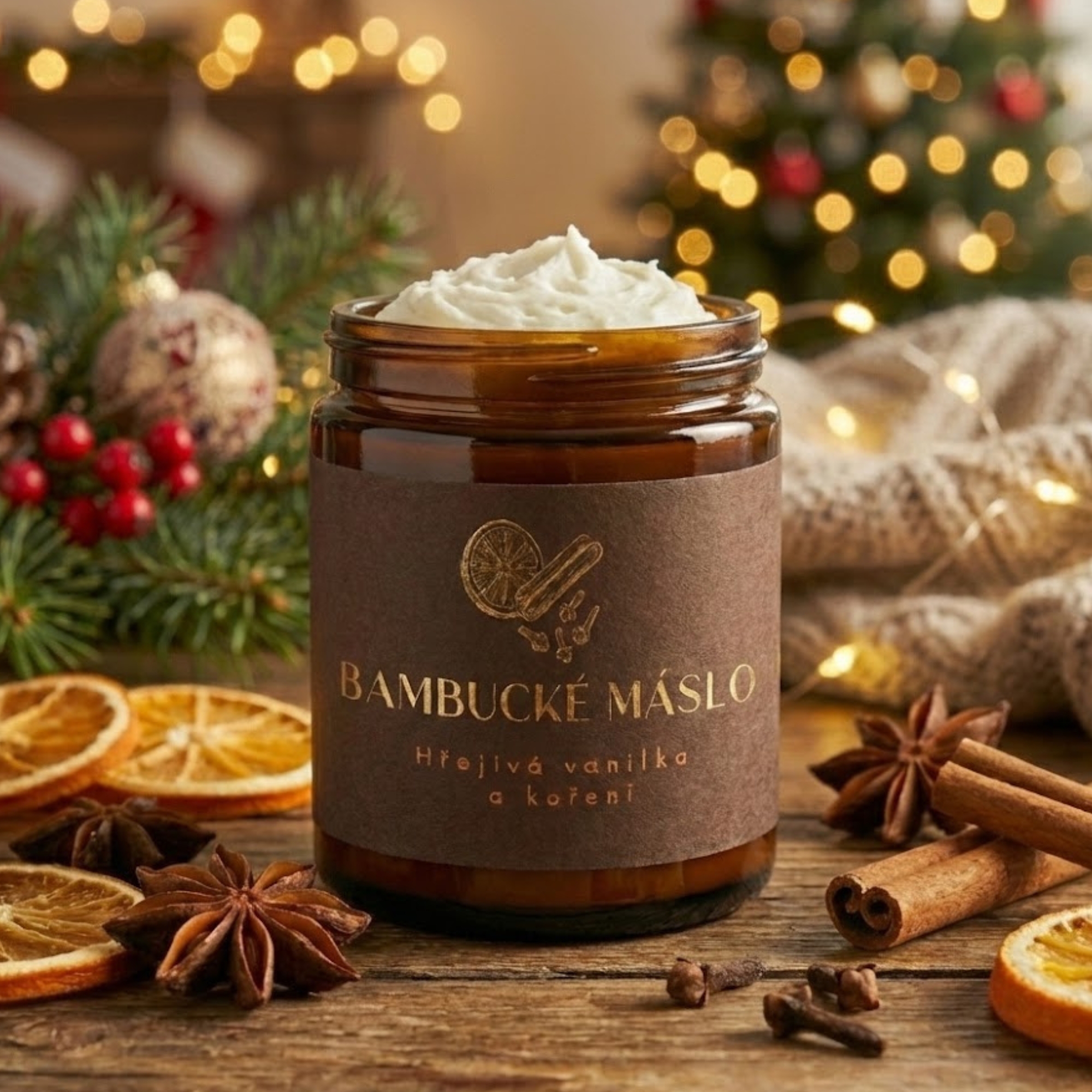 Farm.inc Šlehané bambucké máslo Vanilla a spices 180 ml