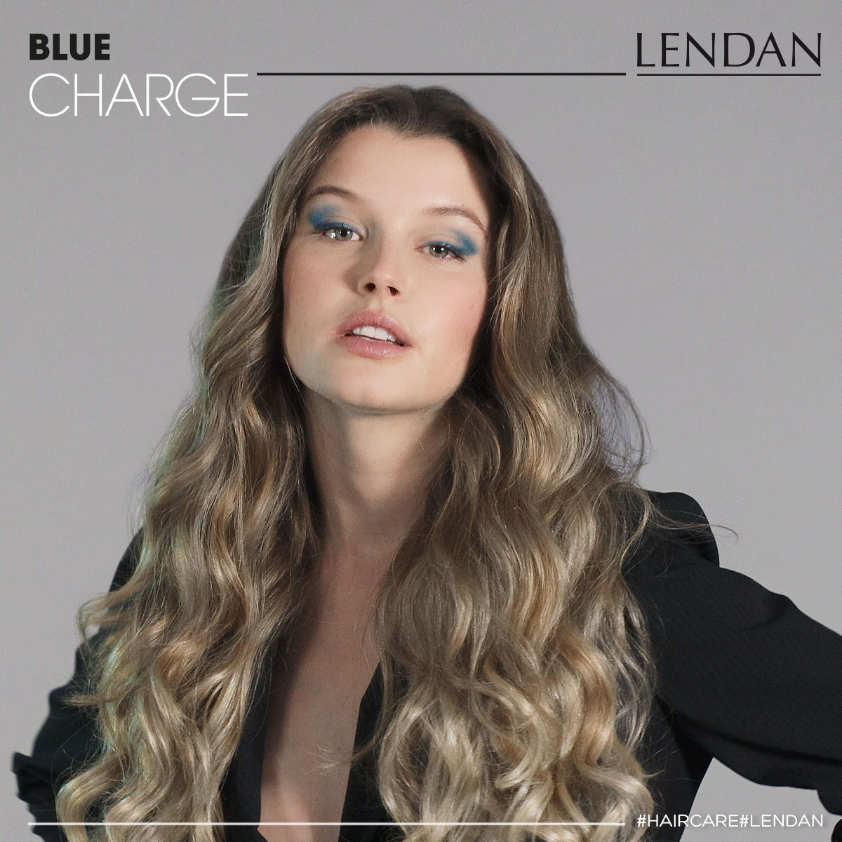 Lendan Blue Charge tónující šampón pro barvené vlasy 300 ml