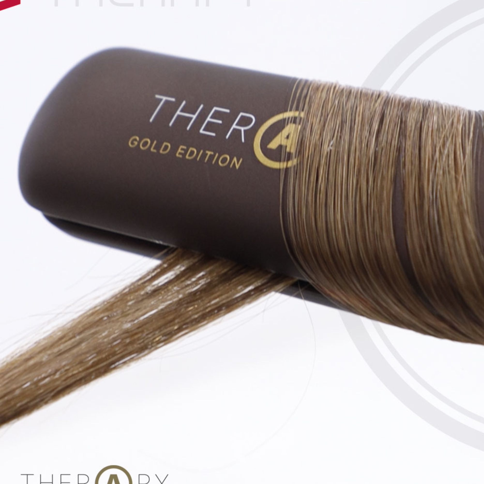 Salerm Therapy Marron profesionální infračervená žehlička na vlasy hnědá