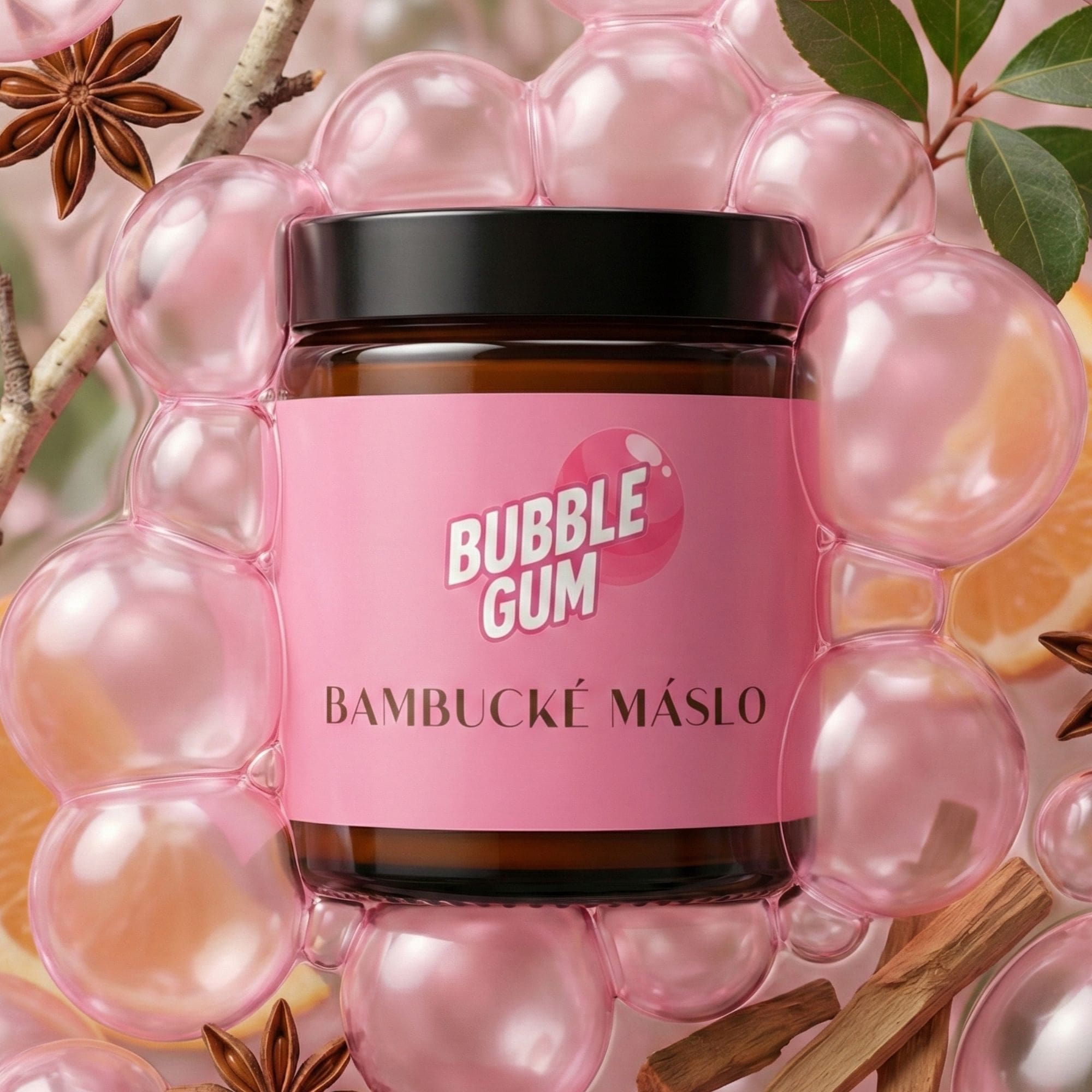 Farm.inc Šlehané bambucké máslo Bubble Gum 180 ml