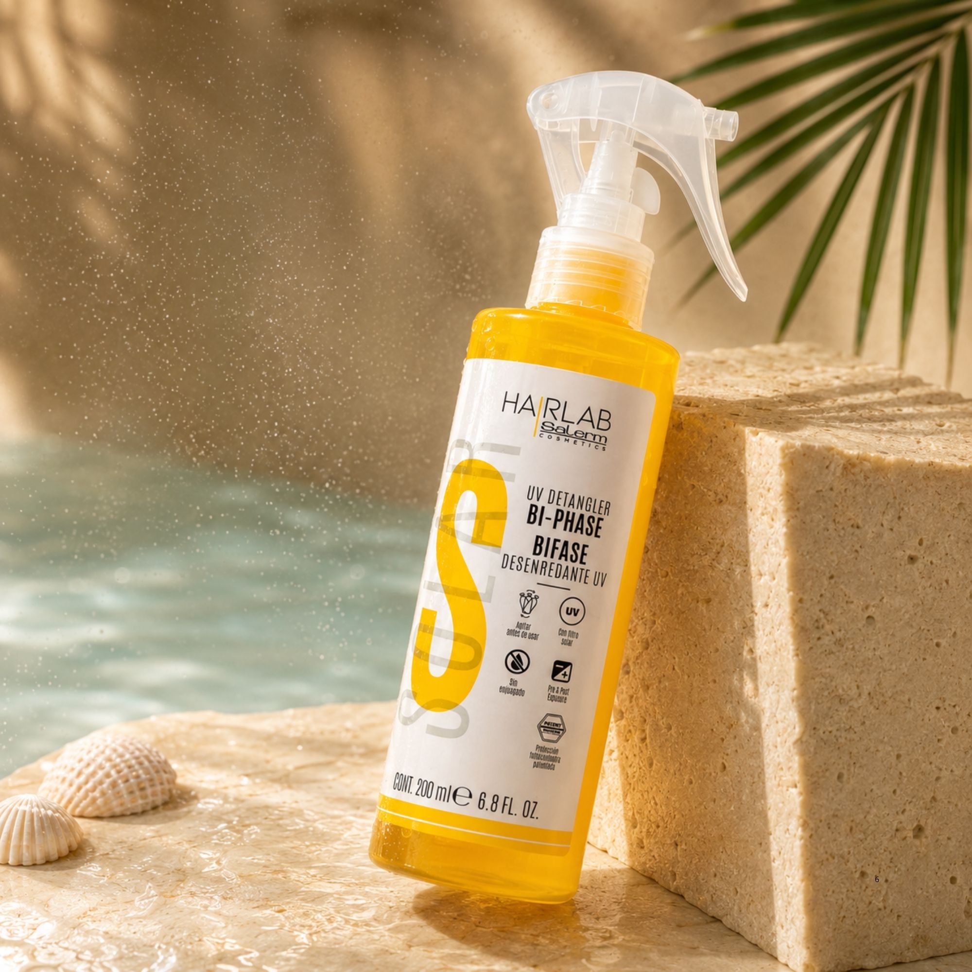 Salerm SOLAR BI-PHASE UV Detangler dvousložkový kondicionér na vlasy 200 ml