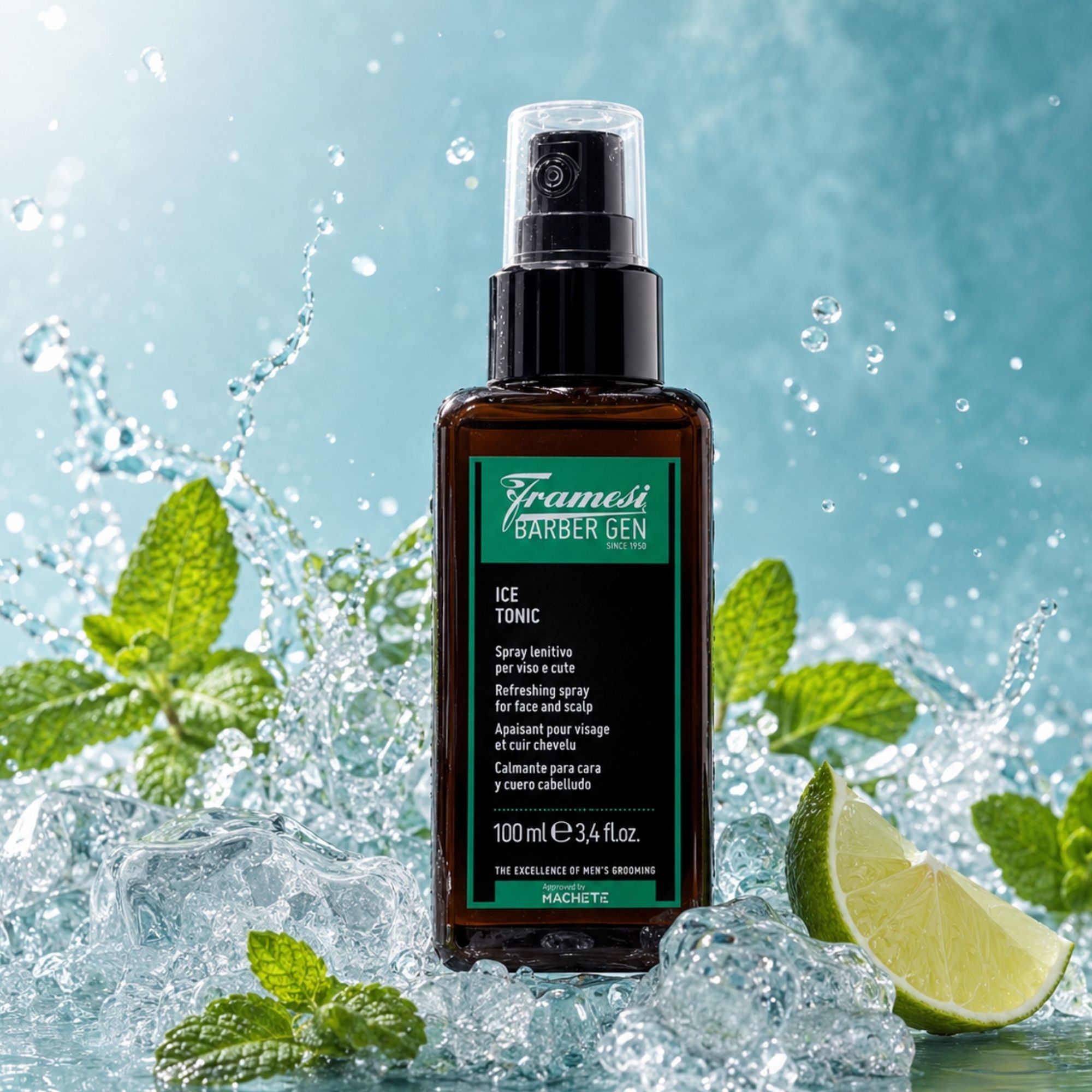 Framesi Barber GEN Ice Tonic osvěžující sprej pro obličej a vlasy 100 ml